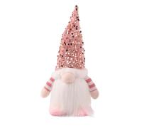 YUEKOPOU Accessori per Capelli Natalizi, Fermagli per Tende Christmas Felt GNOME Angel Reindeer Ornaments Multicolor 8.26 Inches Pack of 1 2 3 5 6(Pink)