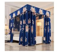 YUEKOPOU Baldacchino per letto, zanzarier Bed Canopy Curtain and Mosquito Net with Metal Bracket Multiple Sizes(D,180X200X200CM)