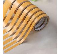 YUEKOPOU Bordatura dei bordi, carta da parati Peel Stick, Peel & Stick Wallpaper, 10M Long Wood Grain Wallpaper Border Removable Waterproof Bathroom Mirror Frame Sticker, 1-1.8Cm Wide,1cm