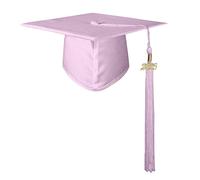 YUEKOPOU cappello di laurea, cappello con nappe, oggetti di Shiny Graduation Cap Hats with Tassel for High School, College, Preschool - Perfect 2025 Props for Kids and Adults Costume(Pink,S)