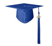 YUEKOPOU cappello di laurea, cappello con nappe, oggetti di Shiny Graduation Cap Hats with Tassel for High School, College, Preschool - Perfect 2025 Props for Kids and Adults Costume(Navy,M)
