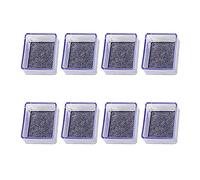 YUEKOPOU Cappucci quadrati trasparenti for gambe for mobili in silicone, cuscinetti for piedini for sedie da scrivania con fondo in feltro,(Transparent-square-8pcs,40-40mm)