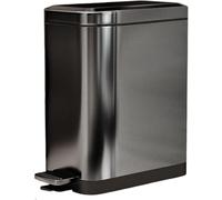 YUEKOPOU Cestino, 15L Multicolor Stainless Steel Step Pedal Trash Can Soft Close Lid Removable Inner Bucket