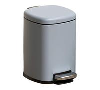 YUEKOPOU Cestino, Round Stainless Steel Pedal Trash Can Gray And White 6L To 32L(Gris,32L)