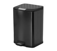 YUEKOPOU Cestino, Stainless Steel Step Trash Can With Soft Close Lid And Foot Pedal Multicolor 7 18 Liters(Black,10L)