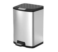 YUEKOPOU Cestino, Stainless Steel Step Trash Can With Soft Close Lid And Foot Pedal Multicolor 7 18 Liters(White,7L)