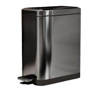 YUEKOPOU Cestino, Stainless Steel Trash Can With Step Pedal Soft Close Lid Multicolor Multiple Sizes(Tungsten Steel Color,20L)