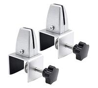 YUEKOPOU Clip per schermo da tavolo clamp on Desk pegboard, 8Pcs Screen Baffle Clip Aluminum Alloy Free Punching C Adjustable Screen Clip Type Partition Clip Desk Glass Fixing Clip