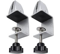 YUEKOPOU Clip per Schermo da Tavolo clamp on Desk pegboard, Partition Clamp Aluminum Alloy Baffle Fixing Clamp Office Partition Clamp Fixing Clamp Glass Screen Fixing Clamp Alloy Screen Clamp(2pcs)