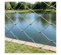 YUEKOPOU DIY Decorative Stainless Steel Guardrail, 304 Rustproof Chicken Wire Netting, Multi-Purpose Animal Barrier for Balcony Stairs Backyard Chicken Coop(1.5x7m/4.9x23ft)
