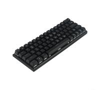 YUEKOPOU Draagbaar toetsenbord, draadloze connectiviteit, e USB Gaming Keyboard with RGB Backlit, 61 Keys and Convenient Detachable Cable Design