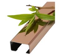 YUEKOPOU Kit portacavi for canalina aperta, angolo autoadesivo da 1 m e spegnicavo for altoparlanti, copertura for cavi for la gestione dei cavi dell'ufficio domestico(Rose Gold,15 * 10mm)