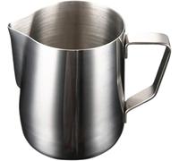 YUEKOPOU Lattine di schiuma di latte, tazze di estrazione Pack Of 2 Stainless Steel Milk Frothing Pitcher Set For Latte Art Multiple Sizes(350ml)