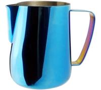 YUEKOPOU Lattine di schiuma di latte, tazze di estrazione Pack Of 2 Stainless Steel Milk Frothing Pitcher For Latte Art Multicolor Multiple Sizes(Blue,600ml)