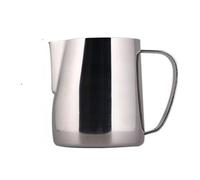 YUEKOPOU Lattine di schiuma di latte, tazze di estrazione Pack Of 2 Stainless Steel Milk Frothing Pitcher For Latte Art Multicolor Multiple Sizes(Silver,600ml)