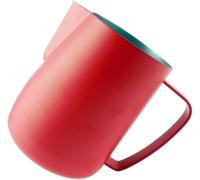 YUEKOPOU Lattine di schiuma di latte, tazze di estrazione Pack Of 2 Stainless Steel Milk Frothing Pitcher For Latte Art Multicolor Multiple Sizes(Red,600ml)