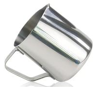 YUEKOPOU Lattine di schiuma di latte, tazze di estrazione Stainless Steel Frothing Pitcher Pack of 2 for Latte Art Multicolor 350ML 600ML(Silver,350ML)