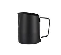 YUEKOPOU Lattine di schiuma di latte, tazze di estrazione Stainless Steel Milk Frothing Pitcher For Latte Art Multicolor 450-600ml(Black,450ml)