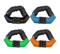 YUEKOPOU Mini lucchetto for bici portatile - Lucchetto for cavo antifurto for casco universale con password di sicurezza regolabile(Blue)