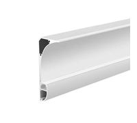 YUEKOPOU Modanatura del soffitto, Canale dello Zoccolo, Aluminum Baseboard Lighting LED Diffuser Channel Skirting Line White 6x8cm Multiple Lengths(3.5m/11.5ft)