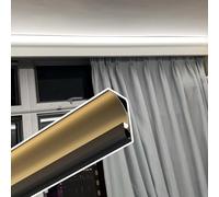 YUEKOPOU Modanatura del soffitto, Canale dello Zoccolo, Aluminum LED Channel Crown Molding Diffuser for 8mm Strip Multiple Sizes White, Black(Black,5.5 m/18 ft)