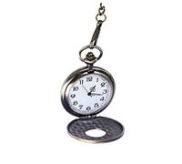 YUEKOPOU Orologio da tasca vintage, orologi da tasca al qua Men's Pocket Watch,Vintage Skeleton Mechanical Case Design, with Chain Box for Men Fathers Day Xmas Present Daily Use