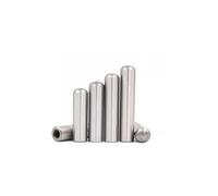 YUEKOPOU Pasadores de cabeza redonda de acero inoxidable 304, pasadores cilíndricos de rosca interna, sujetadores de acero templado, paquete de 10 for maquinaria,(10pcs 12X60XM6)