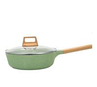 YUEKOPOU Pentola antiaderente, padella in ghisa, Panelas Pentole Pentola Padella for Bistecca E Uova Wok Induzione Casa Giardino