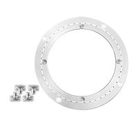 YUEKOPOU piano del tavolo da pranzo in vetro temperato.pian Hardware Aluminum Heavy Duty Rotating Turntable Bearing Table Base Round Swivel Plate Hardware(50cm)