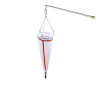 YUEKOPOU Plankton Net, Fine Mesh Plankton Tow Net, Lightweight Water Sample Capture Net for Collecting Phytoplankton, Protozoa and Rotifers in Freshwater Environments(25# with rod)