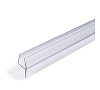 YUEKOPOU Rubber Straight Shower Screen Door Seal - Anti-Leak Glass Guard for Bath Shower Door Bottom, Flexible Waterproof Seal Strip for Bathroom(H Type 100cm,12 mm)