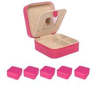 YUEKOPOU Scatola organizer con specchio | Portagioie da viaggio compatto con specchio, mantiene in ordine anelli, orecchini, collane