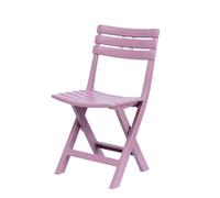 YUEKOPOU Sedie da pranzo 4 Pack White Plastic Garden Chairs Indoor and Outdoor Portable Folding Dining Chairs(Pink,1-pack)