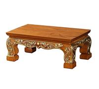 YUEKOPOU Sedile di Buddha rialzato, tavolo per l'offerta di Small Altar Table - Wooden Shrine Pedestal for Spiritual Worship and Decorative Use(7.87 * 4.72 * 94in)
