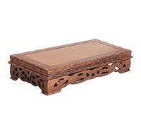 YUEKOPOU Sedile di Buddha rialzato, tavolo per l'offerta di ZMQU Hand-Carved Little Shrine Table - Japanese Style Small Altar Table for Spiritual Display, Ideal for Vases, Plants, and Statues(Medium)