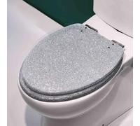 YUEKOPOU Sedile per WC, Sedile per WC a Chiusura rallentat Slow Close Resin Toilet Seat Multicolor 44x36.5cm(Style-12)