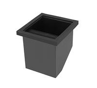 YUEKOPOU Stainless Steel Coffee Knock Box - Bottomless Embedded Oblique Mouth Design, Grounds Disposal Bin,for Home Coffee Baristas