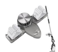 YUEKOPOU Suction Cup Mop Holder | Broom Mop Hanger - Tool Organizer for Bathroom, Kitchen, Garden Storage(Gray)