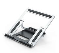 YUEKOPOU Supporto per laptop, Aluminium Laptop Stand 4 Speed Adjustment Foldable Multicolor For Laptops Up To 17 inches(Silver)