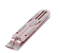 YUEKOPOU Supporto per laptop, Laptop Stand Foldable 10 Speed Adjustment Aluminium For Up To 17 inches Multicolor(Pink)