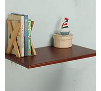 YUEKOPOU Tavola a ribalta montata a parete, scrivania galle Wall-Mounted Drop-Leaf Tabl, Floating Desk,(30 * 30CmRedBrown)