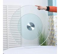 YUEKOPOU Tempered Glass Round Table Top,