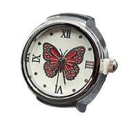 YUELER Vintage Punk Finger Watch Cinturino Elastico Lega Orologi Coppia Anelli Gioielli Orologio Retrò Romano Orologio Anelli Donne Uomini