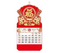 Yuemeuy Calendario Da Parete Cinese Anno Del Cavallo 2026,Pianificatore Di Programmi,2026 Anno Del Cavallo Calendario Appendibile - per Ufficio Scuola Ristorante Studio Artisti Studenti Consulenti