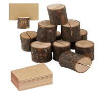 YUEMING 10 Pezzi Inserire Carta Titolari, Segnaposto Legno Supporto Portacarte Numero Photo Stand Nome del Luogo Memo Titolare Della Carta per Decorazioni Nuziali e Feste