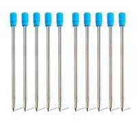 YUEMING 20 Pezzi Ricariche di Penna a Sfera Sostituibile Metallo per Penne Stilo di Cristallo di Diamante Ricarica Liscio Scrittura Penna a Sfera Punto Ricariche Penna (blu)