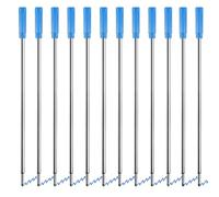YUEMING 20 Pezzi Ricariche di Penna a Sfera Sostituibile Metallo per Penne Stilo di Cristallo di Diamante Ricarica Liscio Scrittura Penna a Sfera Punto Ricariche Penna(Blu-11.6 cm)