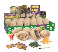 YUEMING Kit di Scavo di Uova di Dinosauro, Scopri 12 Diversi Dinosauri, Dinosauro Giocattolo Giocattoli Educativi di Apprendimento per 4,5,6,7,8,9 Anni Ragazzi Ragazze Bambini Regalo