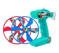 YUEMING Skyrocopter, Gioco a elica Twirly, Giocattolo a Disco Volante con 1 lanciatori e 2 Dischi Pull String Helicopte, Lanciati A Spirale di Lancio Giocattoli Educativi Giocattoli per Bambini