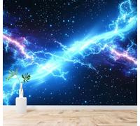 YueMingDi 3D Carta da Parati Blu Via Lattea Spazio Universo Cielo Stellato | Murales Creativi e Moderni Per la Casa Studio Soggiorno Camera da Letto Divano Sfondi Decorazioni Murali di Lusso-200cm×140cm